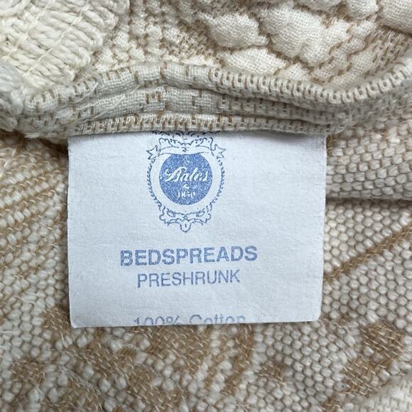 Vintage Bates Mill Ivory Limited Run Abigail Adams Matelasse Twin Bedspread - Picture 8 of 11